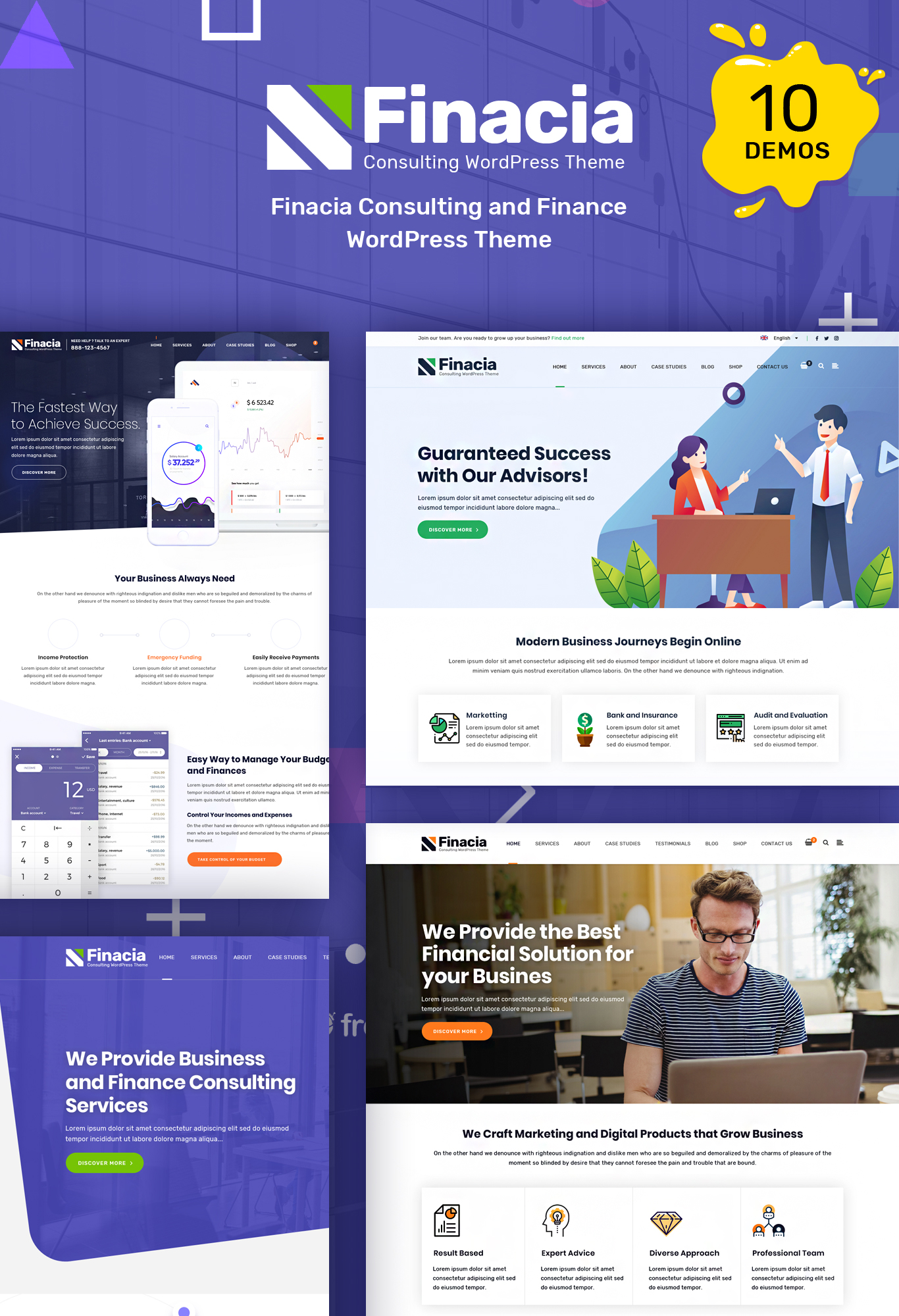 Finacia – Finance & Business WordPress Theme